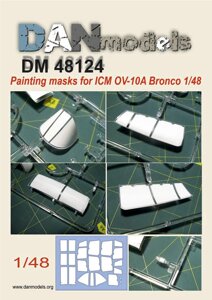 Маска до моделі літака OV-10A Bronco. 1/48 DANMODELS DM48124