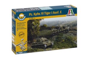 Pz. Kpfw. VI TIGER I Ausf. E. Збірна модель 2 в 1. 1/72 ITALERI 7505