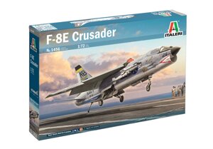 F-8E Crusader. Збірна модель військового літака в масштабі 1/72. ITALERI 1456