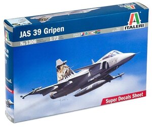 Збірна модель літака JAS 39 GRIPEN. 1/72 ITALERI 1306