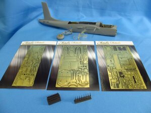 Деталізує комплект для моделі літака B-26 Invader. 1/48 METALLIC DETAILS MD4842