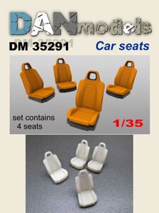 Автомобільні сидіння. Аксесуари для діорам. 1/35 DANMODELS DM35291