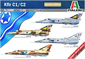 KFIR C1 / C2. Збірна модель літака в масштабі 1/48. ITALERI 2688