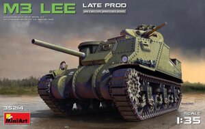 Збірна модель американського танка. M3 LEE LATE PROD. 1/35 MINIART 35214