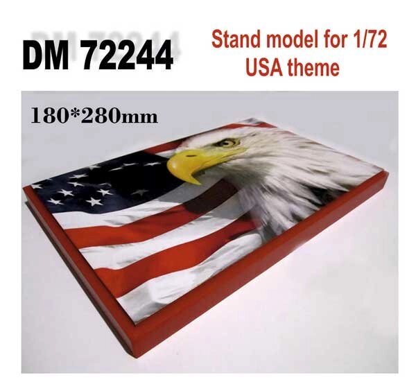 Підставка під моделі (тема - США) № 1. 1/72 DANMODELS DM72244 від компанії Хоббінет - збірні моделі - фото 1