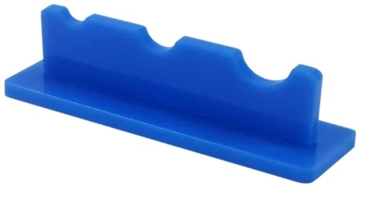 Підставка під три пензлики, Синій пластик AS-0056 від компанії Хоббінет - збірні моделі - фото 1