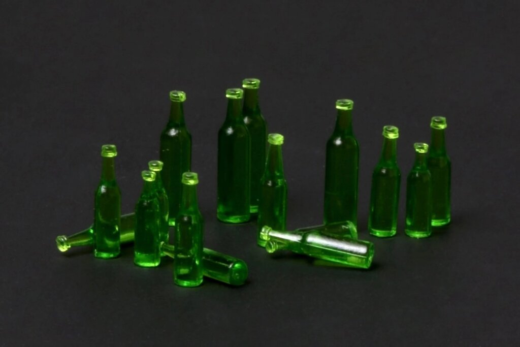 Пивні пляшки для діорами масштабу 1/35. MENG MODEL SPS-011 від компанії Хоббінет - збірні моделі - фото 1