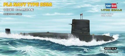 PLA Navy Type 039G. Збірна модель китайської підводного човна в масштабі 1/700. HOBBY BOSS 87020 від компанії Хоббінет - збірні моделі - фото 1