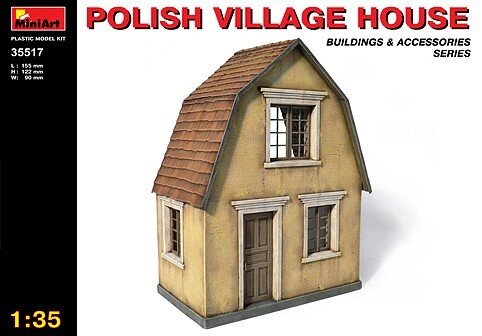 Польський сільський будинок. Збірна модель в масштабі 1/35. MINIART 35517 від компанії Хоббінет - збірні моделі - фото 1