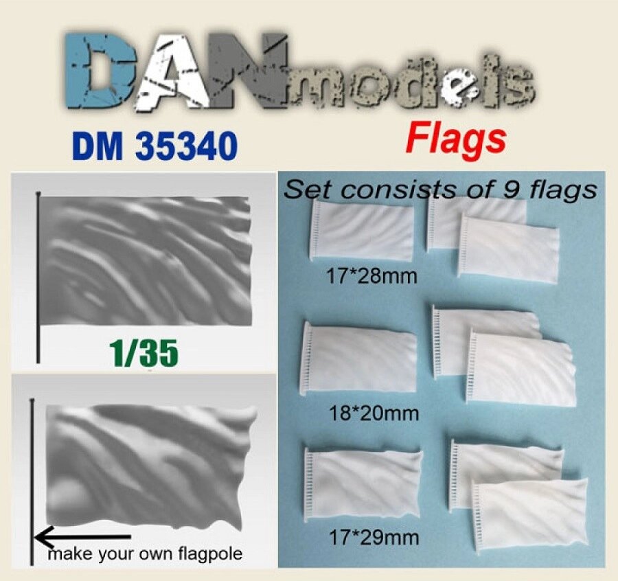 Прапор. Матеріал для діорам. 1/35 DANMODELS DM35340 від компанії Хоббінет - збірні моделі - фото 1