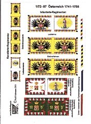 Прапори і штандарти в масштабі 1/72. Österreich 1741-1756. ROFUR-FLAGS 87 від компанії Хоббінет - збірні моделі - фото 1