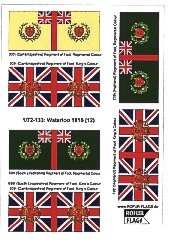 Прапори і штандарти в масштабі 1/72. Waterloo 1815 (12). ROFUR-FLAGS 133 від компанії Хоббінет - збірні моделі - фото 1