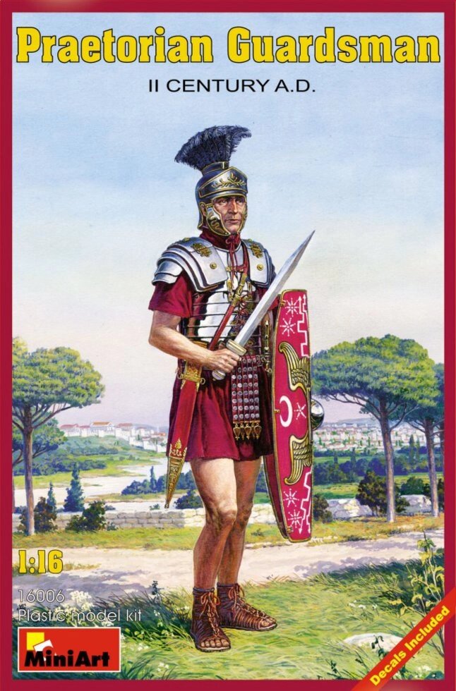 Преторіанський гвардієць II століття н. е .. 1/16 MINIART 16006 від компанії Хоббінет - збірні моделі - фото 1
