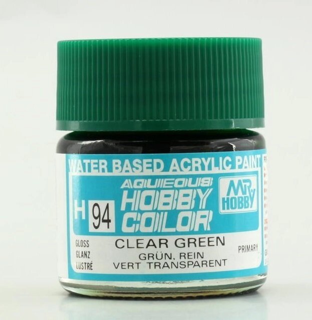 Прозорий Зелений глянсовий 10 мл. MR. HOBBY H94 від компанії Хоббінет - збірні моделі - фото 1