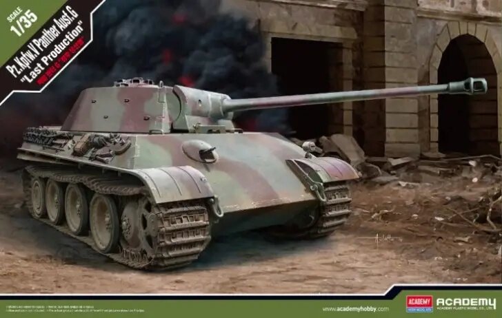 Pz. Kpfw. V Panther Ausf. G "Last. production" у масштабі 1/35. ACADEMY 13523 від компанії Хоббінет - збірні моделі - фото 1