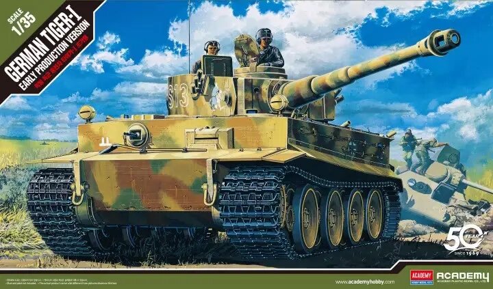 Pz. Kpfw. VI Tiger 1 early. Збірна модель у масштабі 1/35. ACADEMY 13239 від компанії Хоббінет - збірні моделі - фото 1