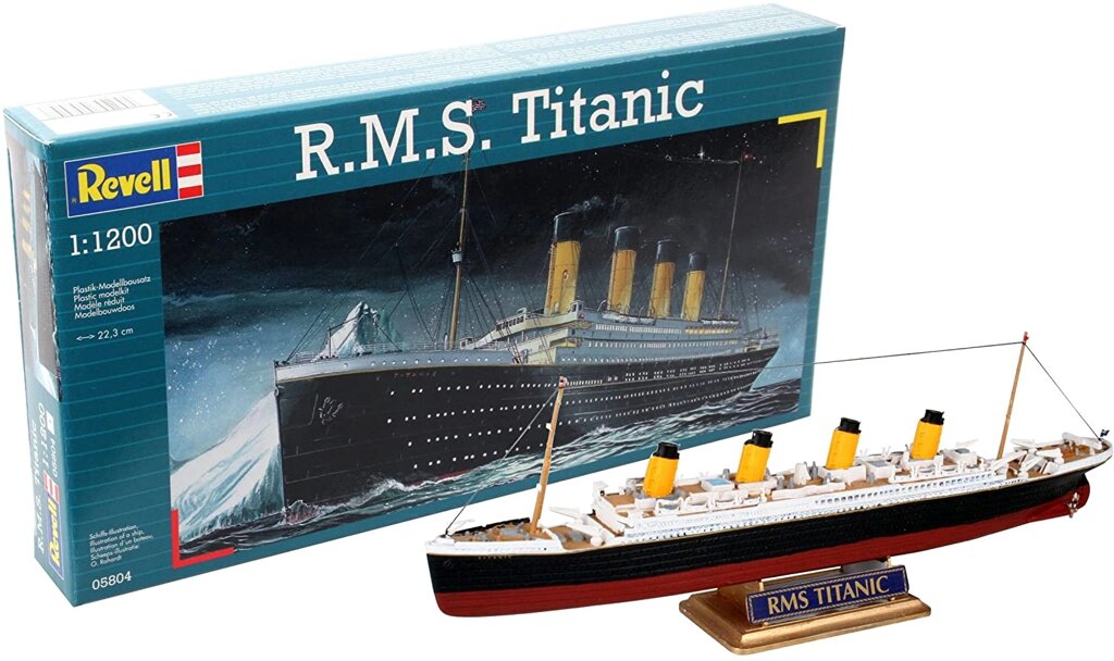 R. M. S. Titanic. Збірна модель пасажирського лайнера. 1/1200 REVELL 05804 від компанії Хоббінет - збірні моделі - фото 1