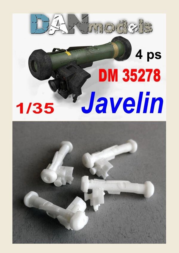 Ракетна система Javelin Anty -Tank з блоком прицілу. 1/35 Danmodels DM35278 від компанії Хоббінет - збірні моделі - фото 1