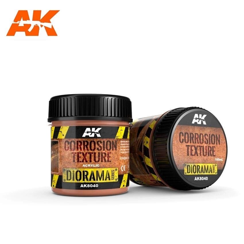 Речовина для створення ефекту корозії. Corrosion Texture 100 ml. AK-INTERACTIVE AK8040 від компанії Хоббінет - збірні моделі - фото 1