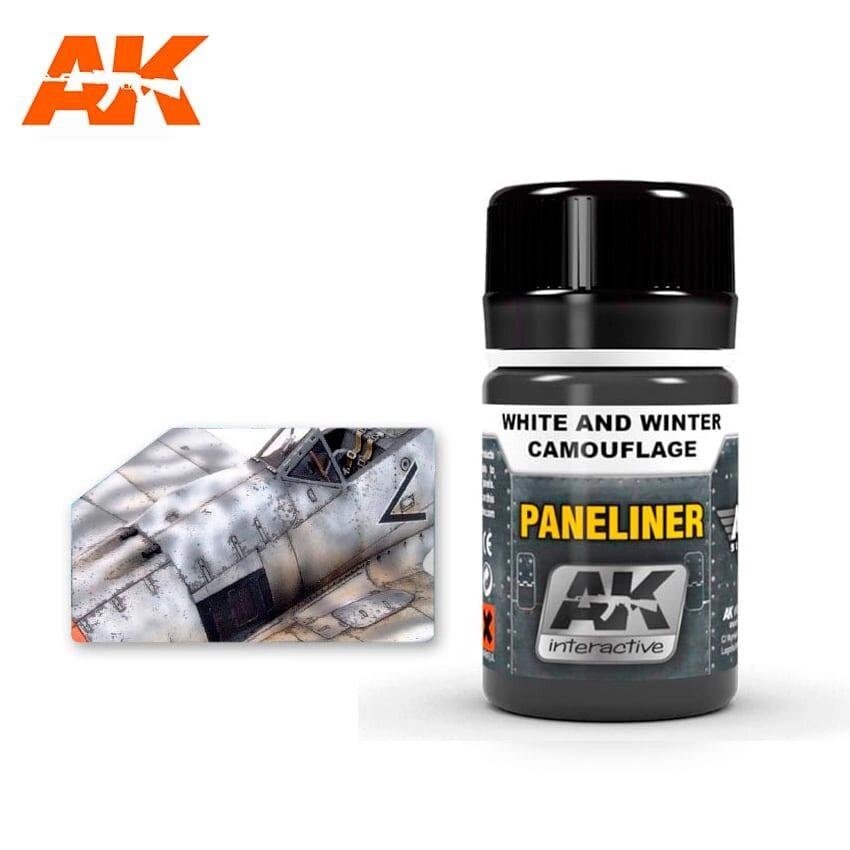 Рідина для виділення розшивки авіації "Paneliner" для зимового камуфляжу 35мл. AK-INTERACTIVE AK2074 від компанії Хоббінет - збірні моделі - фото 1