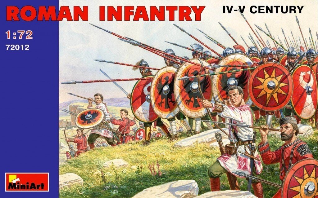 Римська піхота, IV-V століття. 1/72 MINIART 72012 від компанії Хоббінет - збірні моделі - фото 1