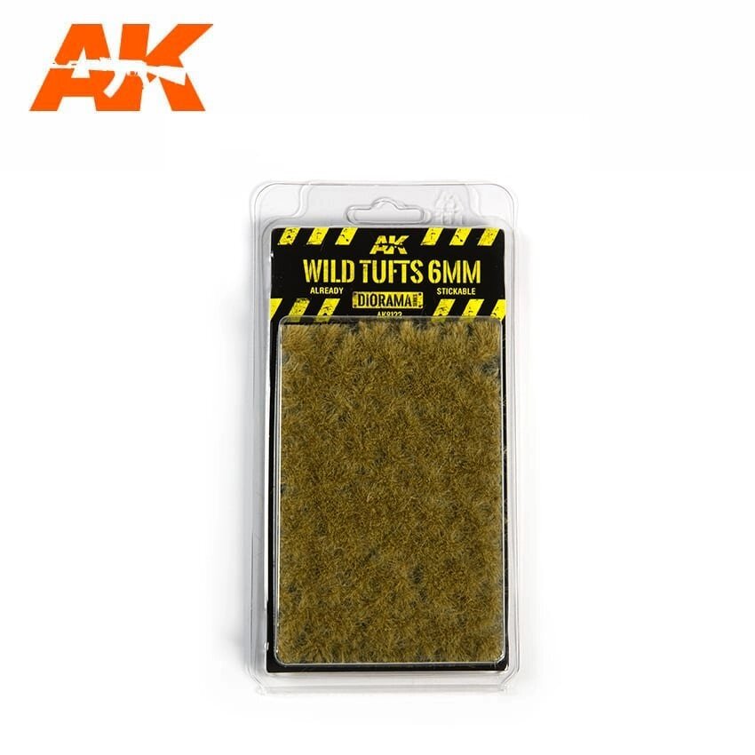 Рослинність для діорам пучки дикої трави, 6 мм. AK-INTERACTIVE AK8123 від компанії Хоббінет - збірні моделі - фото 1