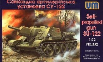 Самохідна артилерійська установка СУ-122. Модель в масштабі 1/72. UM 332 від компанії Хоббінет - збірні моделі - фото 1