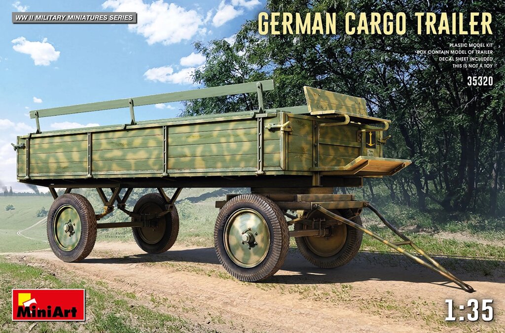 Сборная модель немецкого грузового прицепа в масштабе 1/35. MINIART 35320 ##от компании## Хоббинет - сборные модели - ##фото## 1
