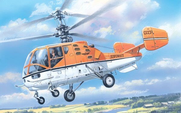 Сборная модель советского многоцелевого двухместного вертолета Ка-15М в масштабе 1/72. AMODEL 7256 від компанії Хоббінет - збірні моделі - фото 1