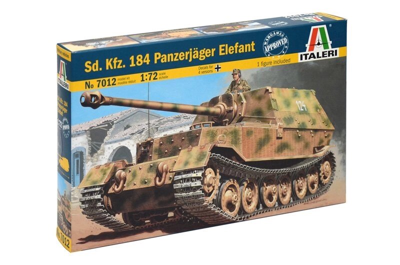 Sd. Kfz.184 "Panzerjager Elefant. Збірна модель САУ в масштабі 1/72. ITALERI 7012 від компанії Хоббінет - збірні моделі - фото 1