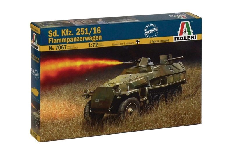 Sd. Kfz. 251/16 Flammpanzerwagen. Збірна модель в масштабі 1/72. ITALERI 7067 від компанії Хоббінет - збірні моделі - фото 1