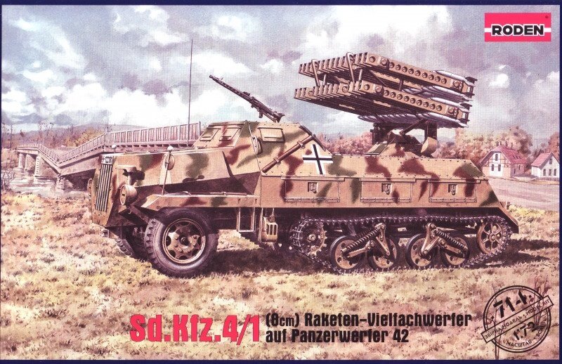 Sd. Kfz.4/1 (8cm) Raketen-Vielfachwerfer auf Panzerwerfer 42. 1/72 RODEN 714 від компанії Хоббінет - збірні моделі - фото 1