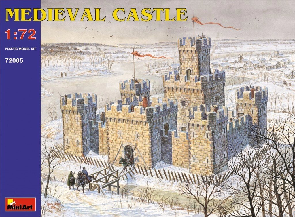 Середньовічний замок XII - XV. Пластикова модель в масштабі 1/72. MINIART 72005 від компанії Хоббінет - збірні моделі - фото 1