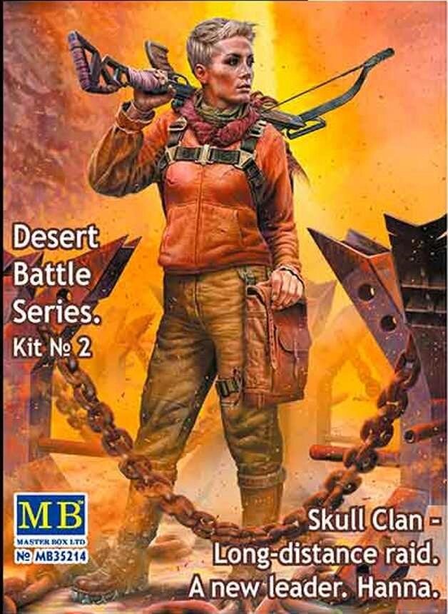 Серія битви в пустелі, Клан Черепа - Новий лідер Анна. 1/35 MASTER BOX 35214 від компанії Хоббінет - збірні моделі - фото 1