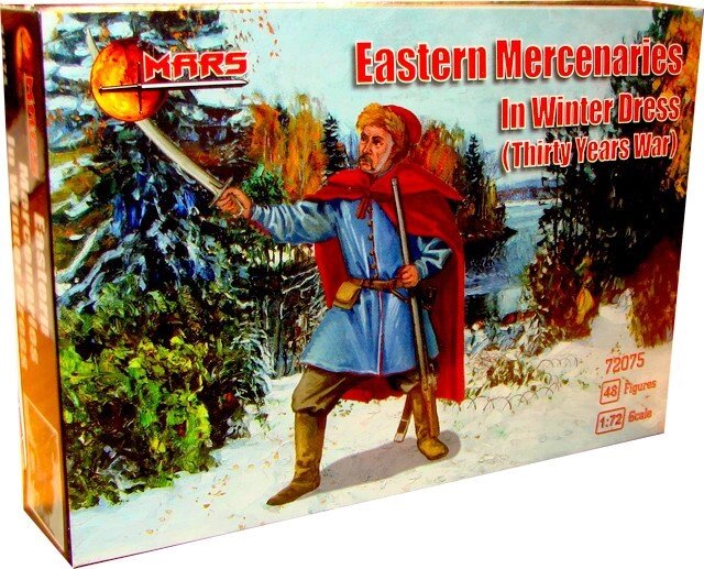 Східні найманці в зимовому одязі (Тридцятирічна війна). 1/72 MARS 72075 від компанії Хоббінет - збірні моделі - фото 1