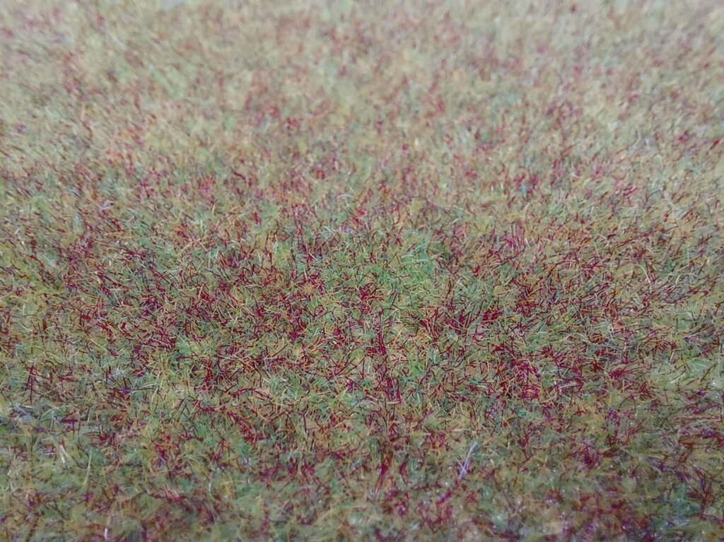 Штучна статична трава для моделювання килимок 500х500мм. (Зелено-коричнева) від компанії Хоббінет - збірні моделі - фото 1