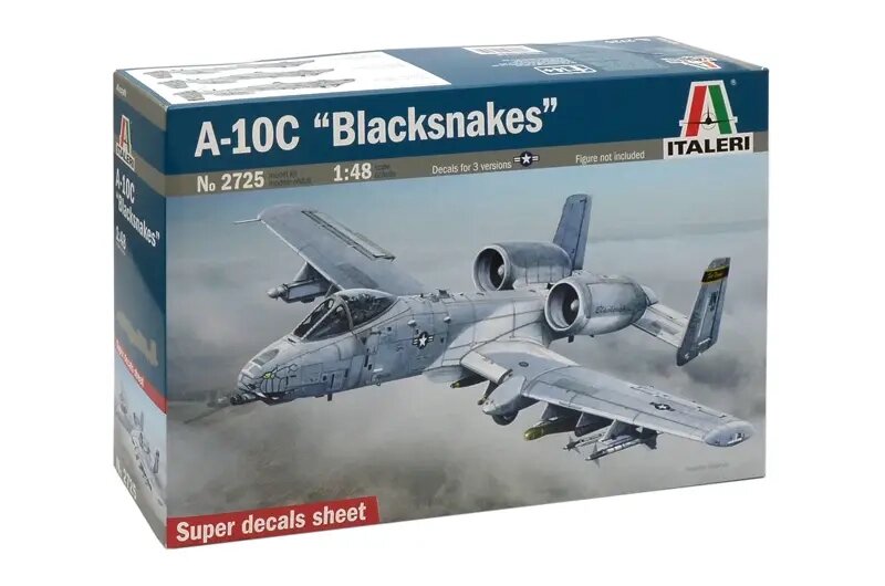 Штурмовик A-10C "Blacksnakes". Модель у масштабі 1/48. ITALERI 2725 від компанії Хоббінет - збірні моделі - фото 1