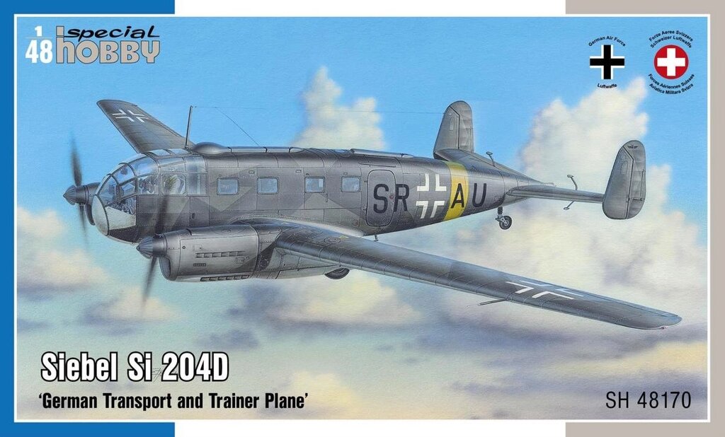 Siebel Si 204D "German Transport and Trainer Plane". 1/48 SPECIAL HOBBY SH48170 від компанії Хоббінет - збірні моделі - фото 1