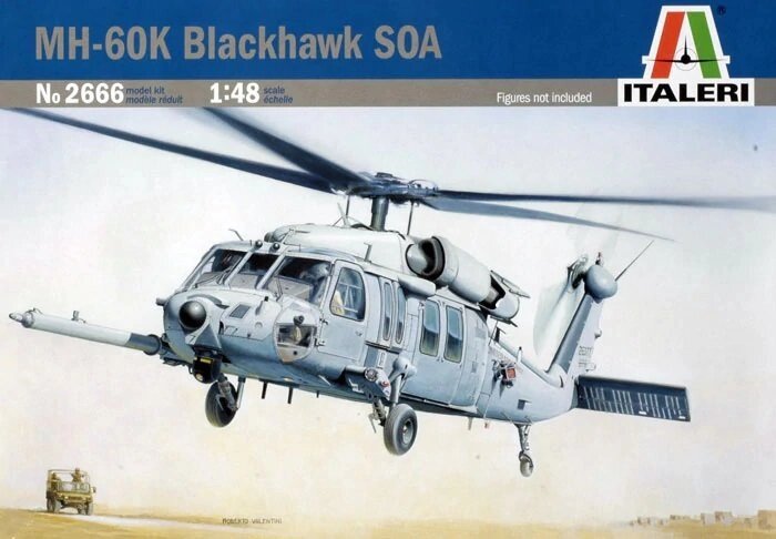Sikorsky MH-60K Blackhawk SOA. Збірна модель вертольота в масштабі 1/48. ITALERI 2666 від компанії Хоббінет - збірні моделі - фото 1