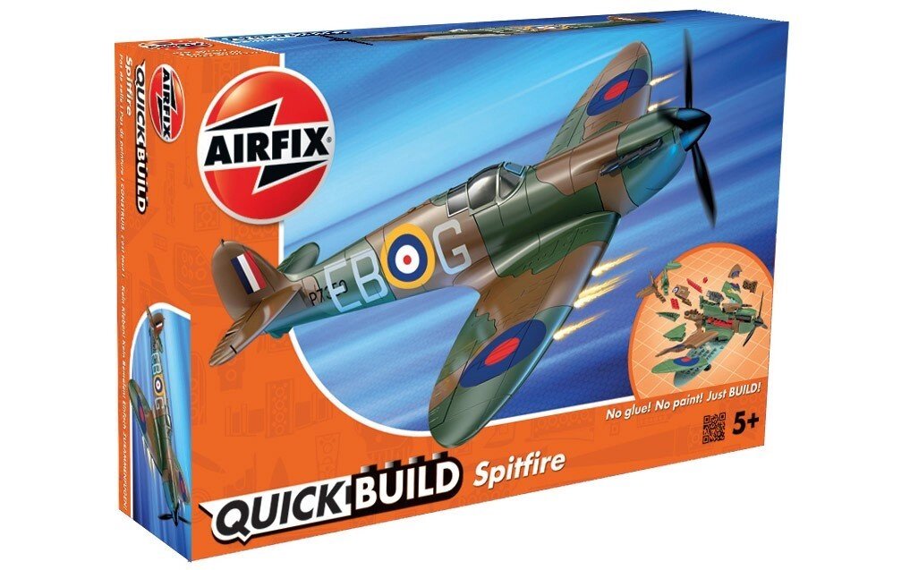 Spitfire (збірка без клею). AIRFIX J6000 від компанії Хоббінет - збірні моделі - фото 1