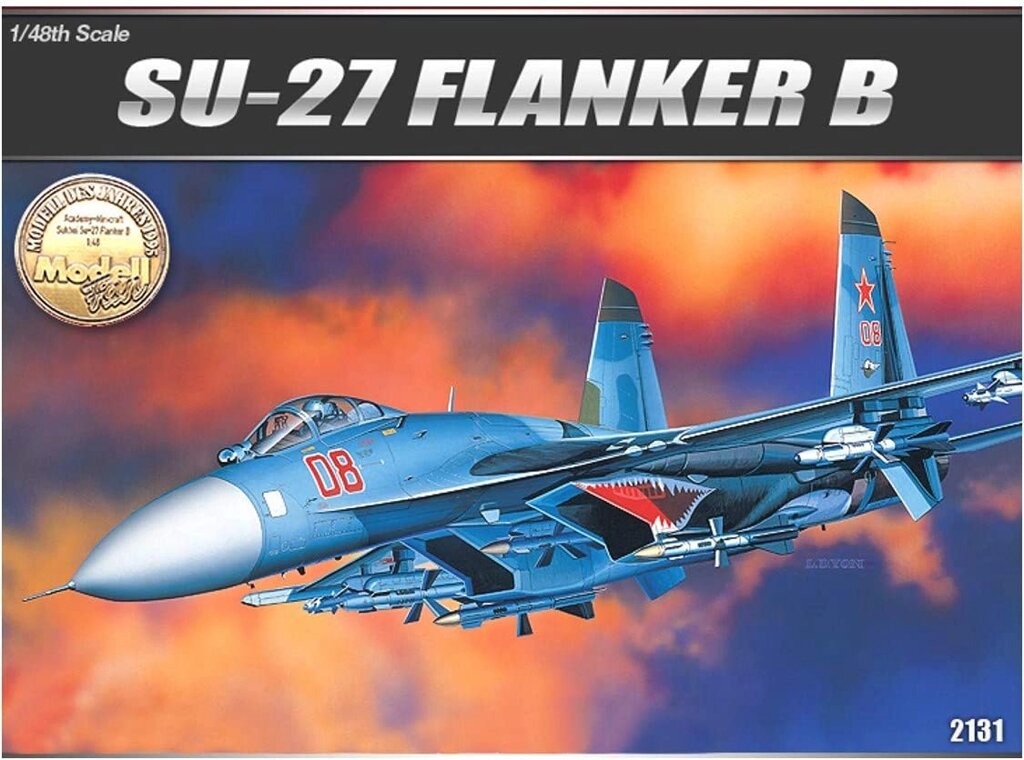Су-27 Flanker B. Модель літака у масштабі 1/48. ACADEMY 12270 від компанії Хоббінет - збірні моделі - фото 1