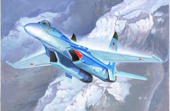 Су-27 Flanker B. Сборная модель самолета в масштабе 1/72. TRUMPETER 01660 від компанії Хоббінет - збірні моделі - фото 1