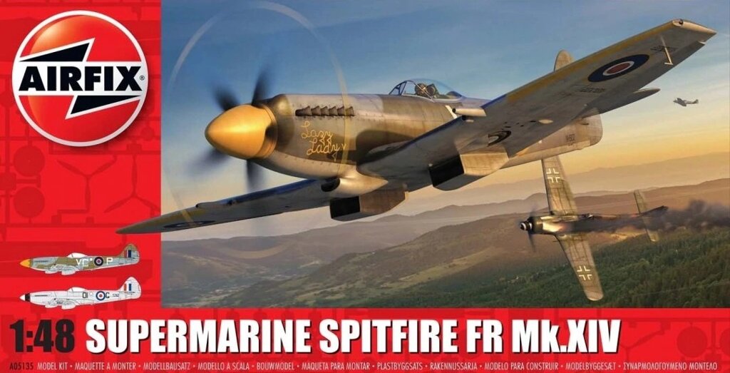 Supermarine Spitfire FR Mk. XIV. 1/48 AIRFIX 05135 від компанії Хоббінет - збірні моделі - фото 1