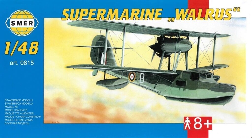 Supermarine Walrus Mk.2. Пластикова модель літака для збірки в масштабі 1/48. SMER 0815 від компанії Хоббінет - збірні моделі - фото 1
