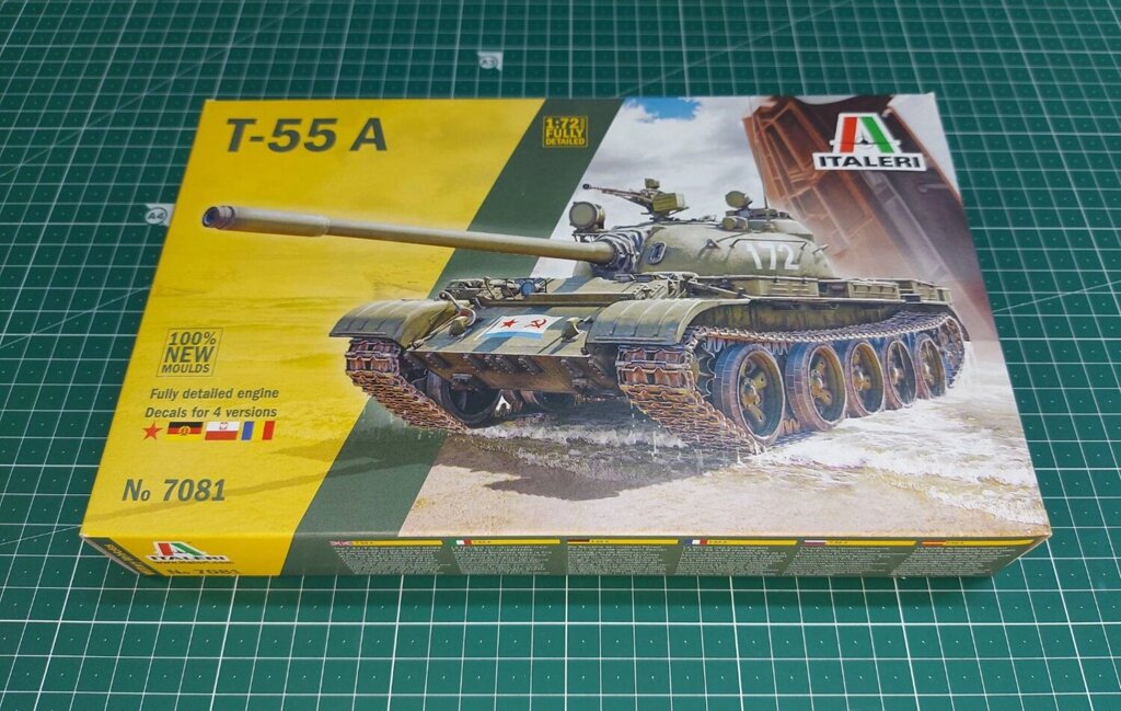 Т-55 А. Збірна модель танка в масштабі 1/72. ITALERI 7081 від компанії Хоббінет - збірні моделі - фото 1