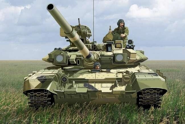 Т-90. Збірна модель танка в масштабі 1/72. ACE 72163 від компанії Хоббінет - збірні моделі - фото 1