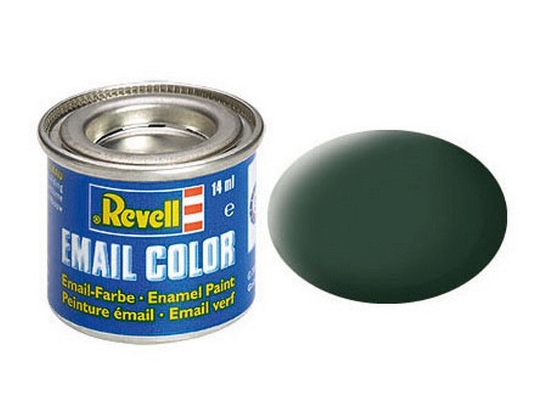 Темно-зелена матова. Фарба емалева, 14 мл. REVELL 32168 від компанії Хоббінет - збірні моделі - фото 1