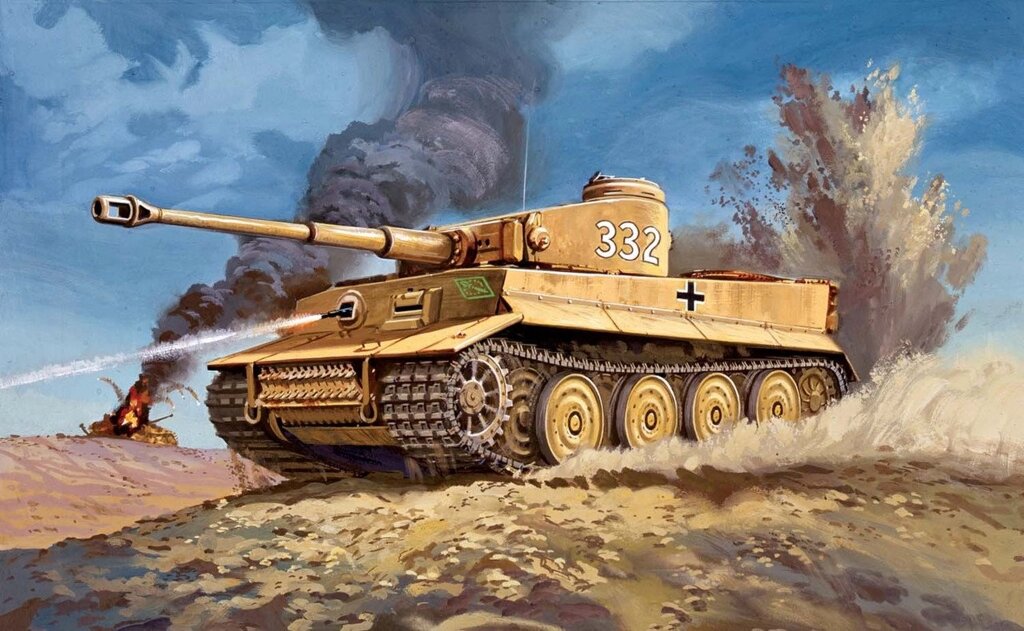Tiger I Tank. 1/76 AIRFIX 01308 від компанії Хоббінет - збірні моделі - фото 1