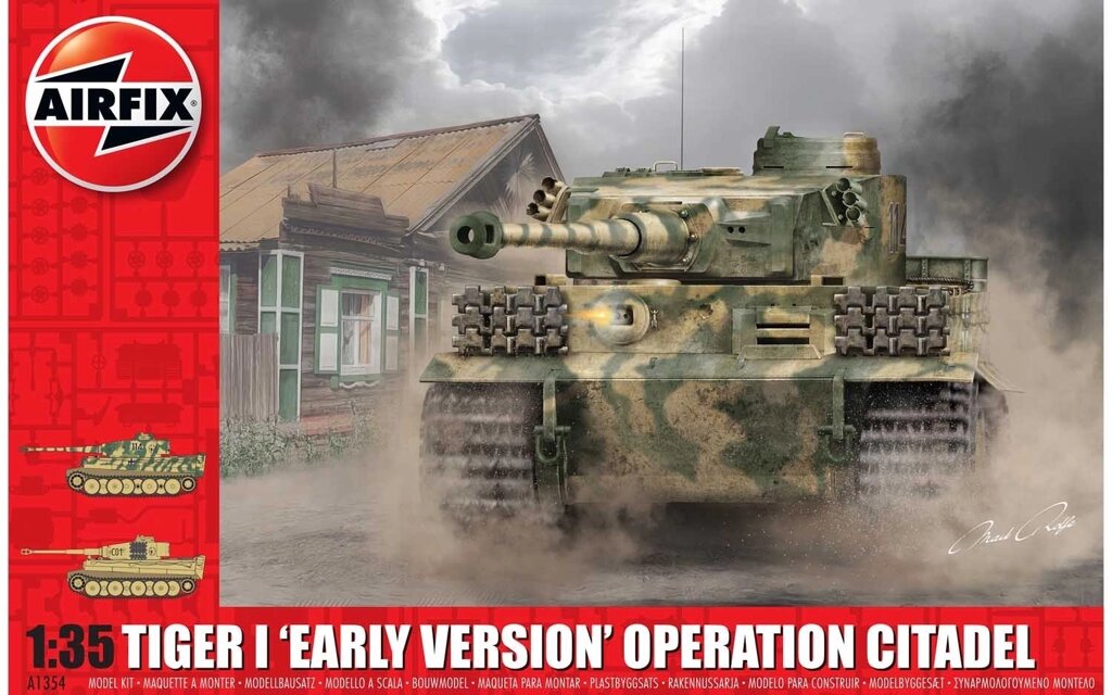 Тигр-1 рання версія, операція Цитадель. Збірна модель танка. 1/35 AIRFIX A1354 від компанії Хоббінет - збірні моделі - фото 1