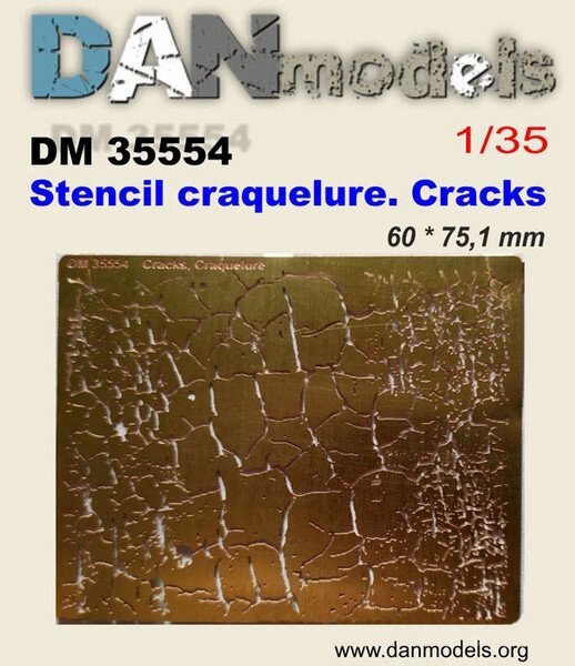 Трафарет для нанесення тріщин. 1/35 DANMODELS DM35554 від компанії Хоббінет - збірні моделі - фото 1